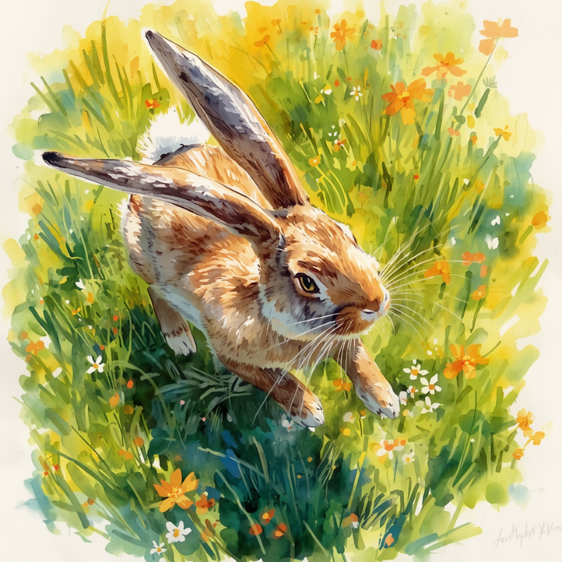 Hase blumenwiese